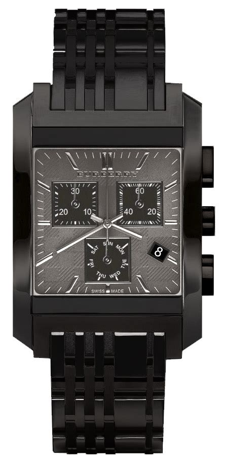 burberry square mens watch|burberry watches chronograph.